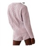 Women's Cable Knitted Mineral Wash Sweater - Easel - 2 of 2