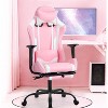 FDW PC Gaming Chair Desk Chair Office Chair Executive High Back PU Leather Racing Computer Chair with Lumbar Support Footrest - image 2 of 4