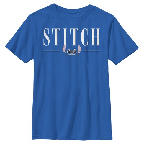 Boy's Lilo & Stitch White Script Face T-Shirt - image 1 of 4