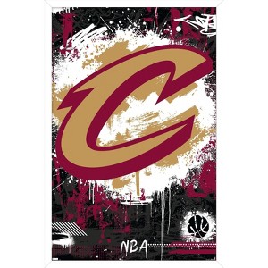 Trends International NBA Cleveland Cavaliers - Maximalist Logo 23 Framed Wall Poster Prints - 1 of 4