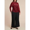 ELOQUII Floral Jacquard Top - 4 of 4