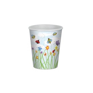 Beistle Garden Beverage Cups, 9 Oz, 3 packs of 8 cups (24/Pkg) Multicolored - 1 of 1