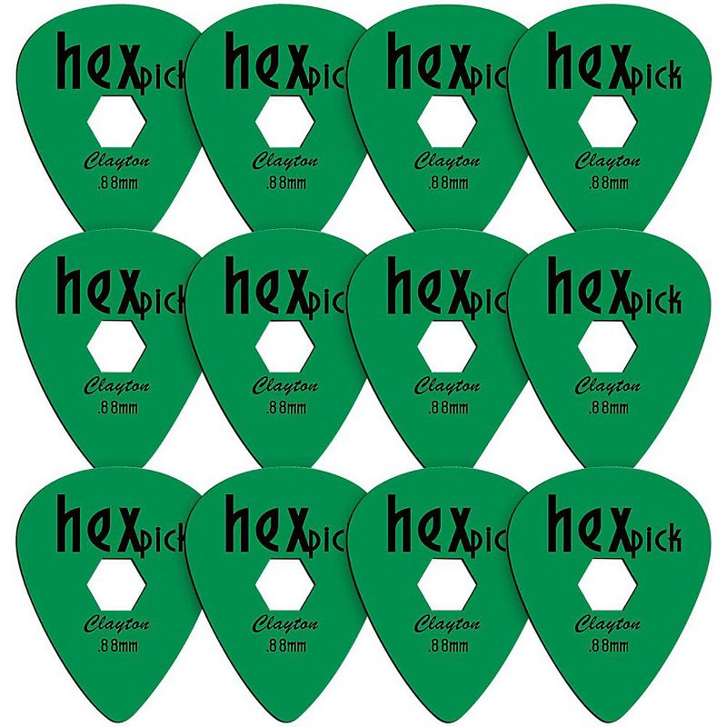 Clayton HexPick Guitar Picks - 12-Pack, 1 of 2