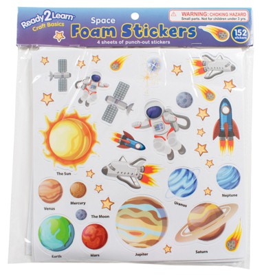Ready 2 Learn Foam Stickers, Space, Pack of 152 (Pack of 6)