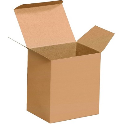 The Packaging Wholesalers 4.5" x 3.5" x 5" Reverse Tuck Folding Cartons Brown 250/Carton BSRTS89