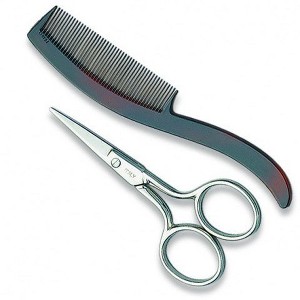 Mustache Scissors & Comb by Sow Good  -  1 Pack - 1 of 1