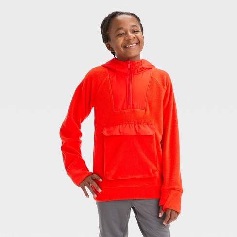 Boys' Microfleece Hoodie - All In Motion™ Red Xs : Target
