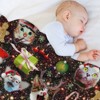 DSANE Christmas Cats in Space Galaxy Stars Christmas Throw Blanket Soft Fleece Christmas Blanket Cozy Flannel Throw for Couch Bed - 4 of 4
