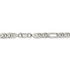 Black Bow Jewelry Mens 6.5mm Sterling Silver Solid Figaro Anchor Chain Necklace - 4 of 4