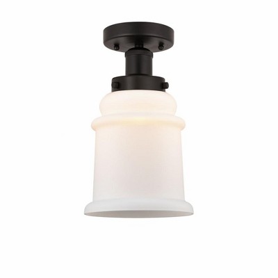 Canton - 1 Light Semi-Flush Mount In Industrial Style-11 Inches Tall and 6 Inches Wide