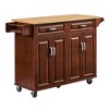 Kicthen Cart with 2 Drawers, Spice Rack and Towel Rack - 2 of 4