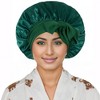 Anna-Kaci Silk Bonnet for Sleeping Satin Lined Hair Bonnet with Long Tie Band for Women Curly Hair - 2 of 4