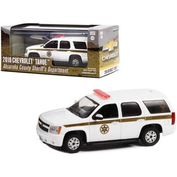 2010 Chevrolet Tahoe White with Gold Stripes "Absaroka County Sheriff's Department" 1/43 Diecast Model Car by Greenlight