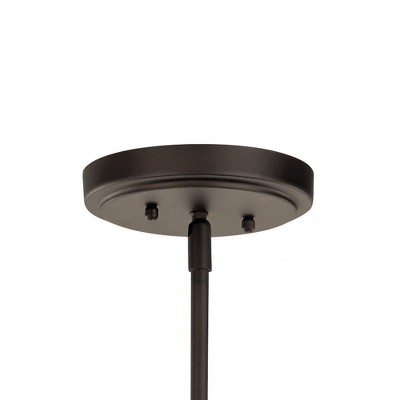 Winslow 8-Light Bronze Chandelier with Clear Seeded Glass Shades