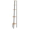 vidaXL 5-Tier Corner Shelf Light Brown and Black 17.9 in.x12.4 in.x70.9 in. - 4 of 4