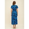 WEST K Women's Georgia Faux-Wrap Maxi Dress with High-Low Hem and Tie Waist - 3 of 4