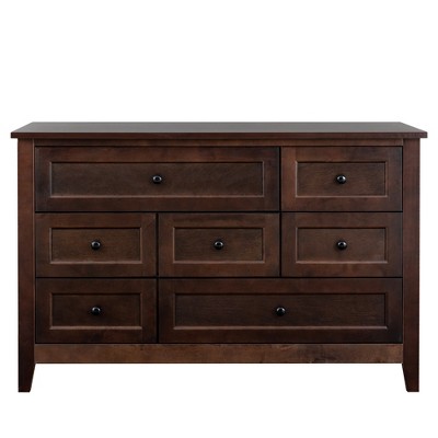 Bella Depot Solid Wood 7-Drawer Dresser