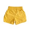 Kids' Organic Athletic Shorts Ochre - 3 of 4