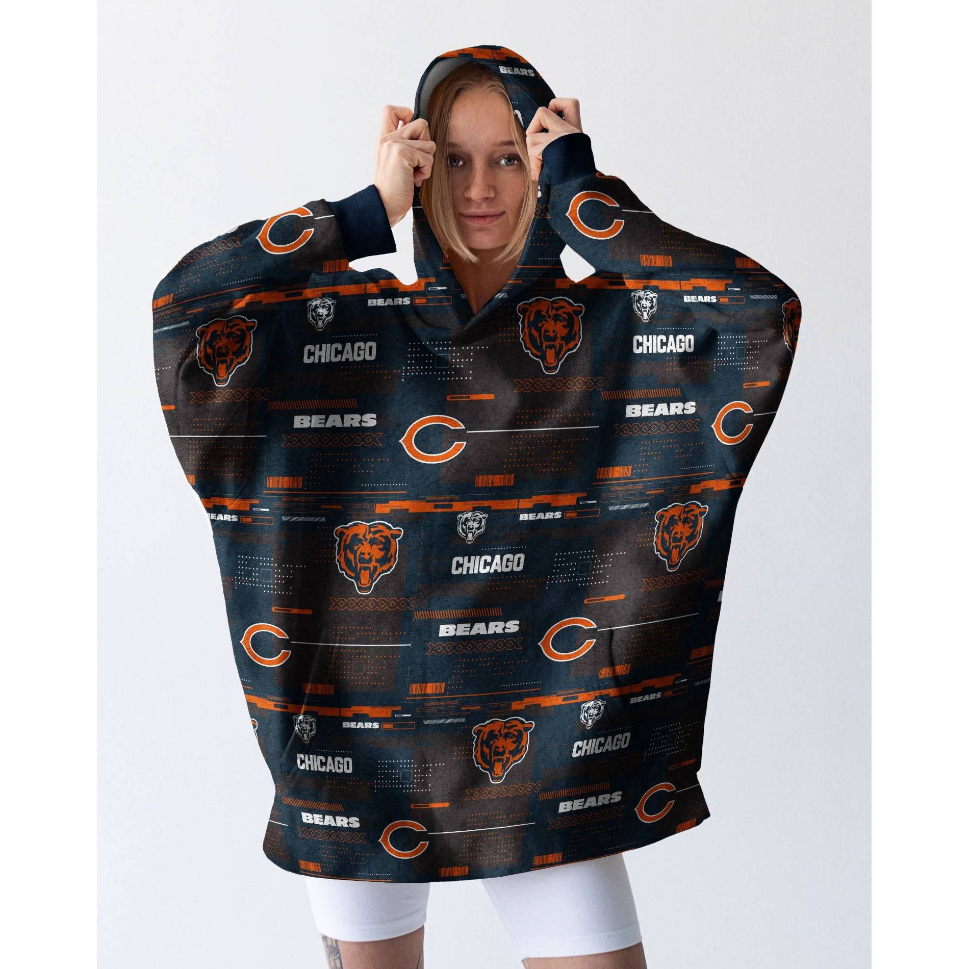 NFL Chicago Bears Repeat Tech Adult Hero Cape