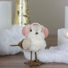 Northlight 6.25" Winter Bird in Pink Earmuffs Tabletop Christmas Decoration - 3 of 4