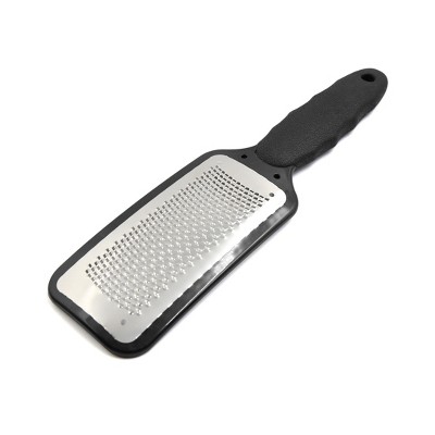 Unique Bargains Stainless Steel Blade Hard Skin Foot Care Pedicure Remover Scrubber File Rasp Black 10.6" x 2.9" x 0.4" 1pc