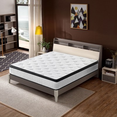 Full Size: 12 Inch CertiPUR-US Certified, Cool Memory Foam, OEKO-TEX 100 Certified Knitted Cover, Individual Pocket Spring Hybrid Mattress in a Box.