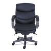 La-Z-Boy Woodbury Mid-Back Executive Chair, Supports Up to 300 lb, 18.75" to 21.75" Seat Height, Black Seat/Back, Weathered Gray Base - 2 of 4