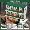 Chicken Nesting Box with Roll Out Egg Tray, Rustproof & Ventilated Laying Boxes for Hens, Chickens, Ducks - 4 of 4
