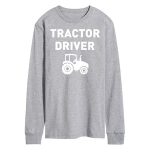 Men's - Instant Message - Tractor Driver Long Sleeve Graphic T-Shirt - 1 of 4