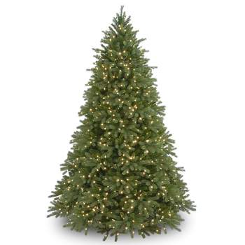 National Tree Company 9 ft. Jersey Fraser Fir Tree with Clear Lights