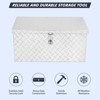 20 Inch Aluminum Diamond Plate Tool Box With Lock and Keys - 3 of 4