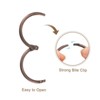 Unique Bargains Carbon Steel Loose Leaf Binder Snap Shower Curtain Rings 20 Pcs - 4 of 4