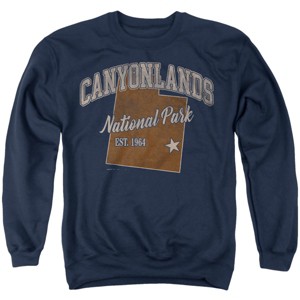 Men's Canyonlands National Park State Line Crewneck Sweatshirt - 1 of 4