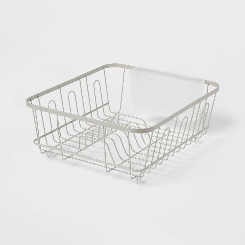 Small Steel Dish Drainer Brushed Nickel - Brightroom&#8482;, 1 of 5