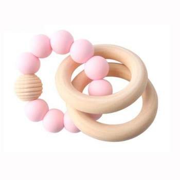 embe Silicone Beaded Teether Bangles, M/L