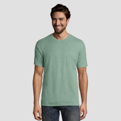 Gå vandreture håndjern George Eliot Hanes 1901 Men's Short Sleeve T-shirt - Cypress M : Target