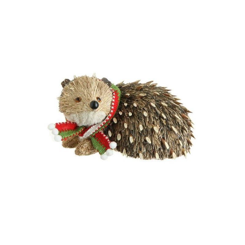 Raz Imports 8.5" Beige and Brown Hedgehog Christmas Tabletop Decor, 1 of 3