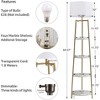 Rosary Blenn 4-Tier Gold Shelf Floor Lamp - 3 of 4