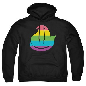 Peeps Rainbow Striped Easter Peep Adult Pull-Over Hoodie - 1 of 4