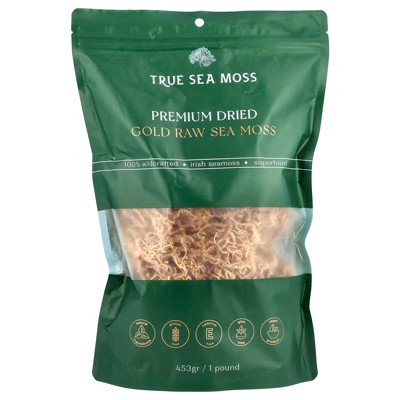 True Sea Moss Premium Dried Gold Raw Sea Moss, 1 lb (453 g)