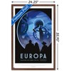 Trends International NASA - Europa Travel Poster Framed Wall Poster Prints - 3 of 4