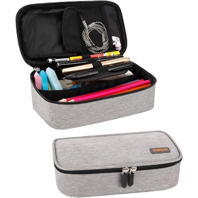 Fmeida Big Capacity Pencil Case, Oxford Cloth Pencil Bag Storage Pouch Pen Pencil Marker Stationery Bag Holder for Middle College and Office