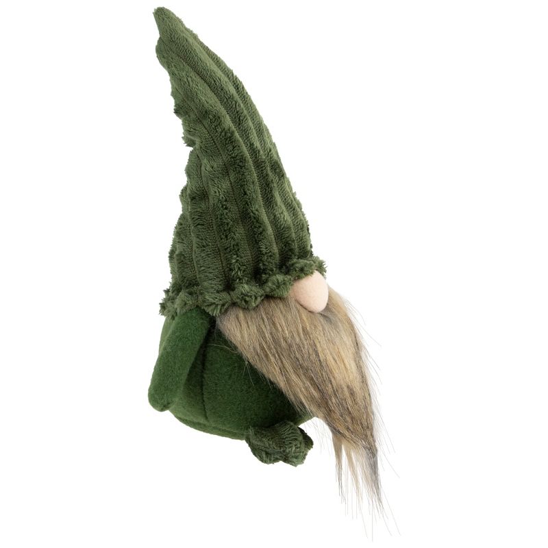 Northlight 12" Green Plush Christmas Gnome Decoration, 5 of 8