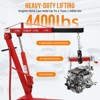 2 Ton Folding Hydraulic Engine Hoist with Lever, Folding Engine Shop Crane Hoist Lift, Heavy Cherry Picker with 6 Wheels for Garage, Workshop - 2 of 4