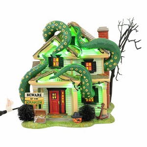 Department 56 Villages 7.75 In The Kraken House Halloween Village Haunted Squid Octopus Village Buildings - 1 of 3