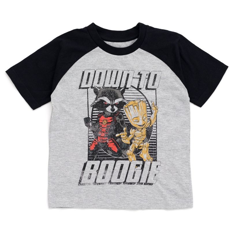 Marvel Avengers Rocket Raccoon Groot 2 Pack T-Shirts Little Kid to Big Kid, 3 of 8
