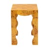 bali & pari Huxley Modern and Contemporary Natural Real Burl Wood End Table - 4 of 4