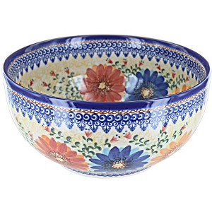 Blue Rose Polish Pottery 75 Vena Large Mixing Bowl - 1 of 1