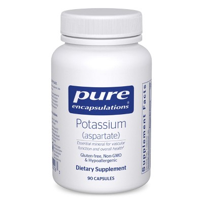 Pure Encapsulations Potassium (Aspartate) - Hypoallergenic Supplement to Support Nerves, Muscles, Blood Flow, and Cardiovascular Health - 90 Capsules