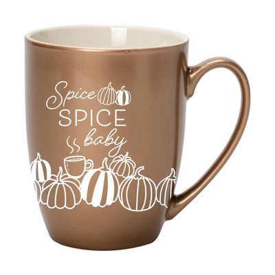 Elanze Designs Spice Spice Baby Bronze 10 ounce New Bone China Coffee Cup Mug